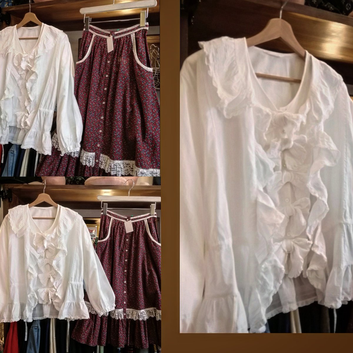 PINK HOUSE
gunne sax

19:00ciose

#高円寺
#高円寺北口
#usedクロネコマリン
#가리코데
#vintageclothingstore
#フリルブラウス
#gunnesax
#古着女子
#フルジョ
#日本製古着
#ピンクハウス
#秋冬
#古着女子会
#食事会
#ガニーサックス
#少女裝
#pinkhouse