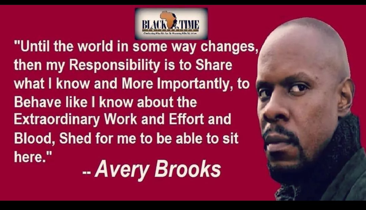 Happy birthday to the legend  Avery Brooks