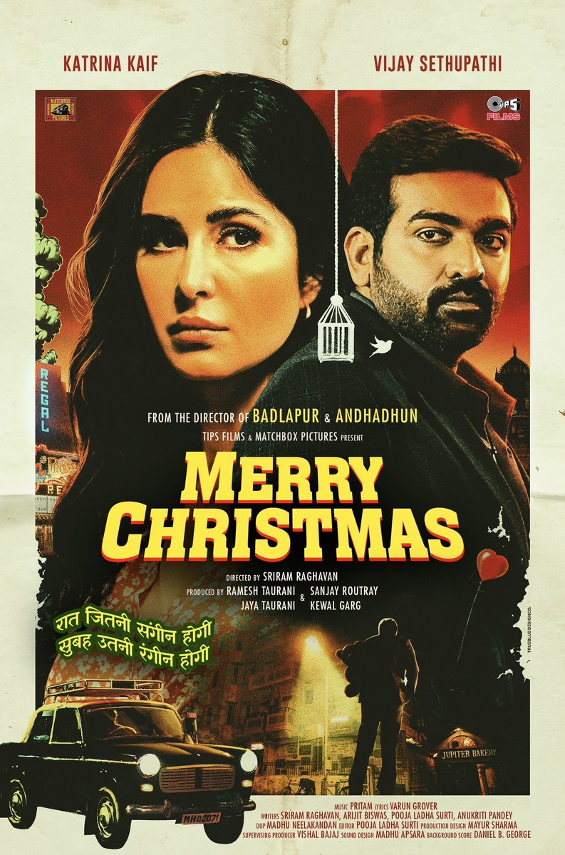 letscinema's tweet photo. #MerryChristmas (Hindi) preponed to December 8 theatrical release. 

Katrina Kaif | Vijay Sethupathi. https://t.co/XptAMLIMMA