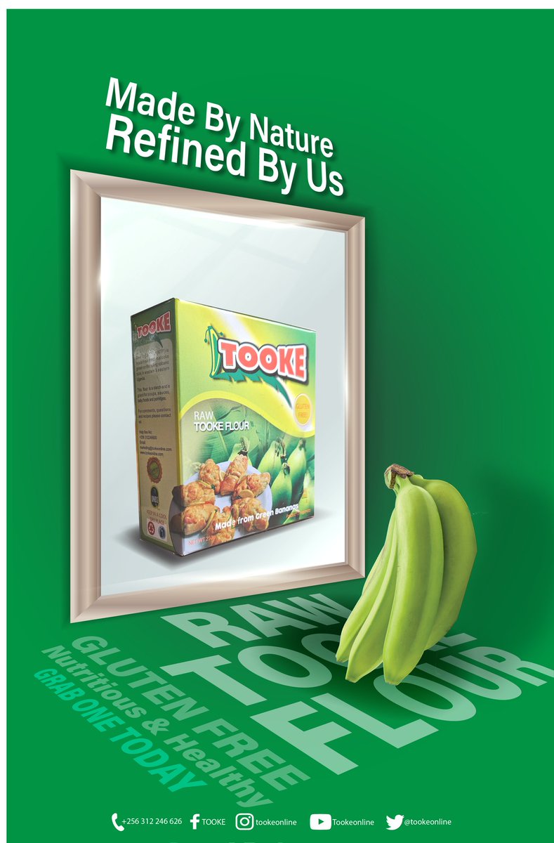 tookeonline's tweet photo. Are you looking for a nutritious and healthy flour on the market🤔, RAW @tookeonline flour will sort you.
Raw @tookeonline flour is best for all your baking needs. Gluten free and gluten reduced baked products.
#GreenBanana
#GreenBananaFlour
#TOOKE
#MadeByNature
#RefinedByUs https://t.co/ipW41FCMQc