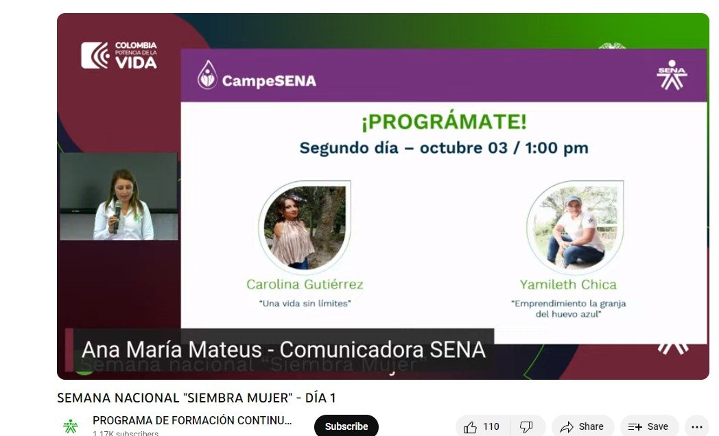 Asohosval's tweet photo. Damos por terminada nuestra primera jornada de la #SemanaNacionalPFCE Transferencia de Conocimiento, recuerda acompañarnos el día de mañana #ASOHOSVAL   @RusbyVargas #SENAConLasEmpresas #SiembraMujer https://t.co/bYho6f8g48