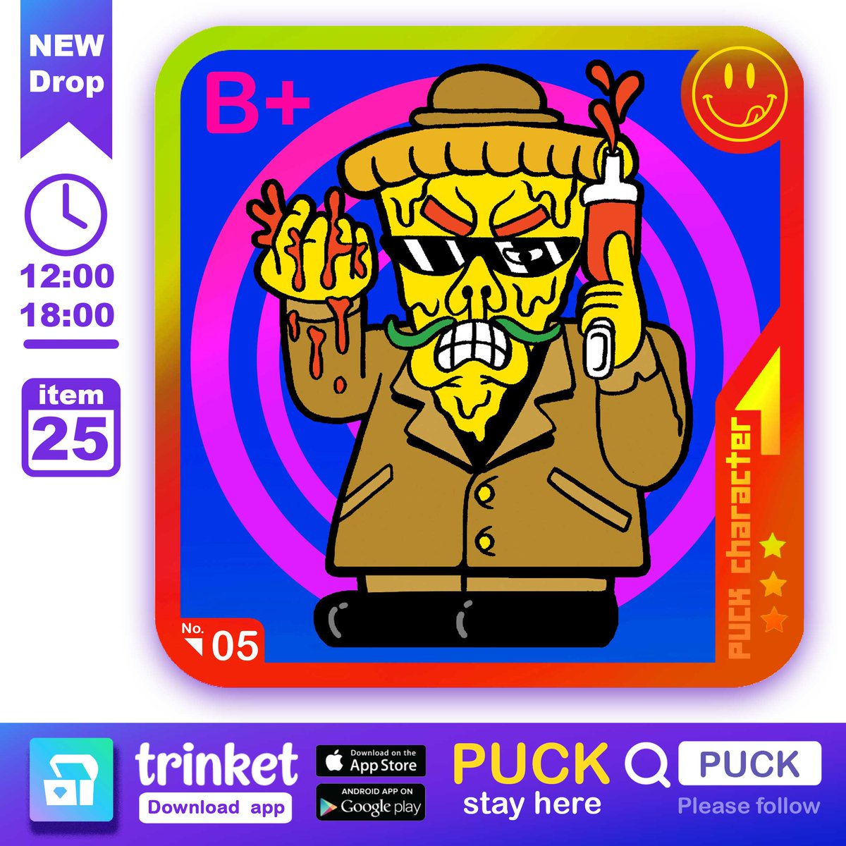 triPUCK's tweet photo. NEW Drop !!!
ใน app Trinket
PUCK Trinket card No.04
Pizza Mafia
ไอจะบี้ยูให้เละแบบมะเขือเทศ !!!
>>>
25 item
ไปเก็บกันได้ช่วงเที่ยงถึงหกโมงเย็น
(พยายามจะลงให้เก็บกันทุกวัน เที่ยงๆ มาเก็บกันยาวๆ)
...
#puck #3puck
#CheatDay #CheeseBoy
#PUCKtrinket
#Trinket https://t.co/b0MDfn4i0U