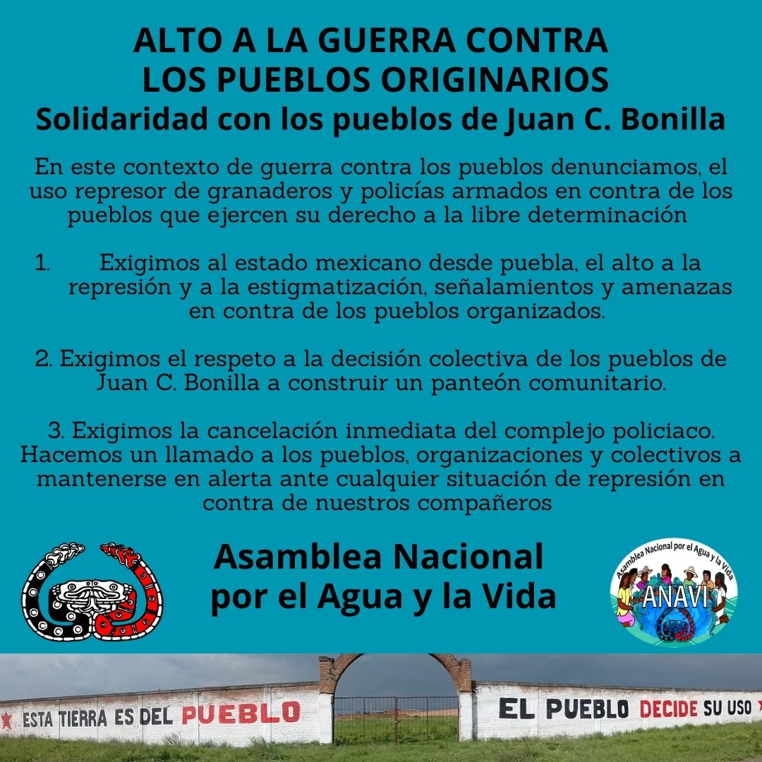 CNI_Mexico's tweet photo. Bloqueo de carretera en contra del complejo policiaco en San Lucas Nextetelco, Puebla en terreno destinado para la construcción de un panteón comunitario. 

CONTRA LA GUERRA Y POR LA VIDA

https://t.co/vpqSAdC7UE https://t.co/GL1kUAqIKE