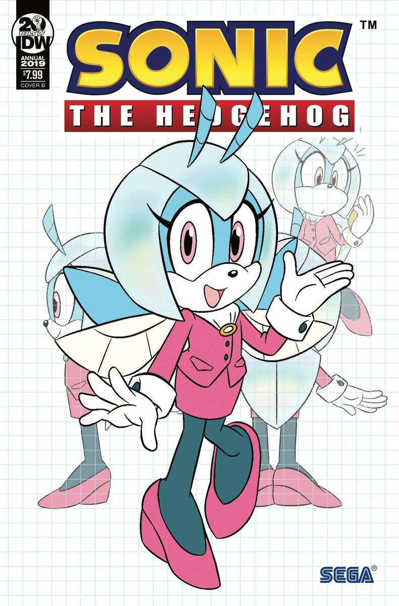 From Sonic the Hedgehog Annual 2019 Cover B, Art by Jennifer Hernandez