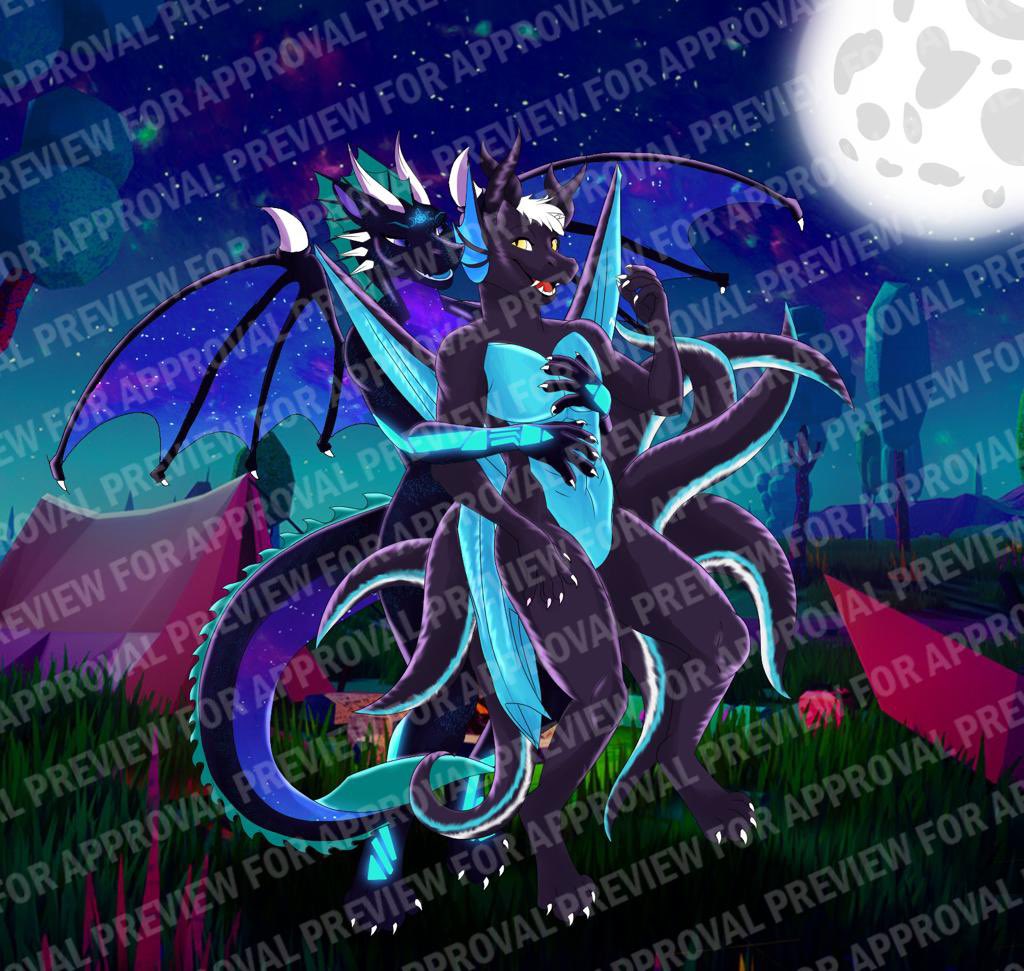 Done with a couple portrait for my cutie <a href="/ZiraDrakus/">Zira Drakus</a>💜