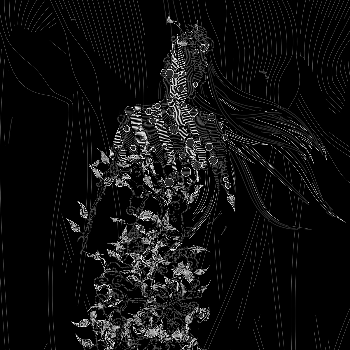 TenebrisVia's tweet photo. What started out as an excuse to buy an AxiDraw led to 5 months of on &amp; off experimenting. Happy to say that "Galdricge" is finally minted today on @fx_hash_ 8pm UTC Tues Oct 3. My first vector-based work on fx, and a continuation of generative human-figure studies, link below🙏 https://t.co/lINSHUovWA