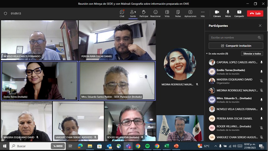 CNoveloVela's tweet image. En sesión virtual con funcionarios de @SEDEQROO que dirige @kaly25 les presentamos la aplicación #OVIE y el #MapaDigitalDeMéxico al polígono #BarrioMágico de #Chetumal @msalinas21 @AlejandroRosel7 @ser_cardenas @joanayelian1 @VozPopuliQRoo @QrBuenas @JulianIsaac77 @paisayupit