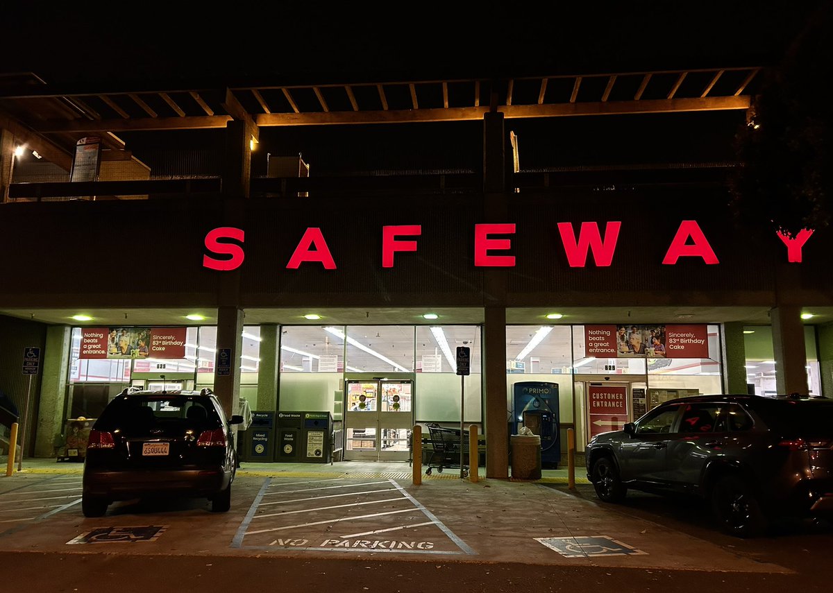 I don’t live in San Francisco. But after I left the newsroom I stopped at a SF <a href="/Safeway/">Safeway</a> to buy two items. The store has security including gates for entering and exiting, a guard, and locked cases throughout the store. I watched three young men enter and one of my favorite 🧵