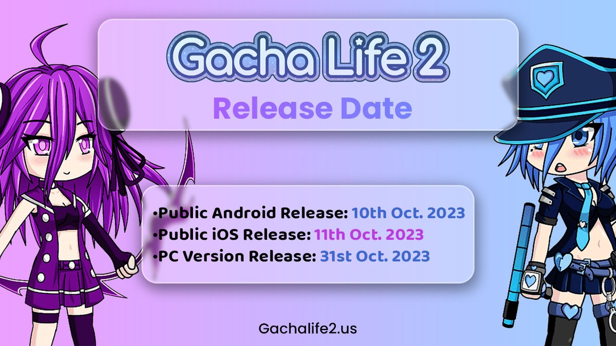 GACHA LIFE 2 RELEASE DATE AND NEW LOGO! 