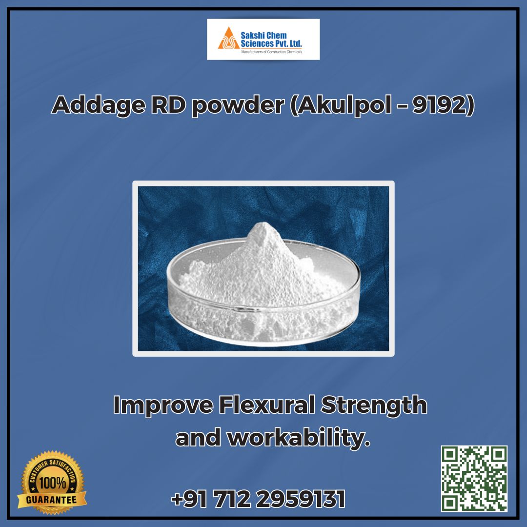 Unlocking the Power of Addage RD Powder (Akulpol – 9192) for Enhanced Flexural Strength and Workability!
.
#sakshichemsciences #constructionchemicals #rdpowder #nagpur #addage #akulpol9191
.
Website: sakshichemsciences.com
Whatsapp : wa.me/+919422308713