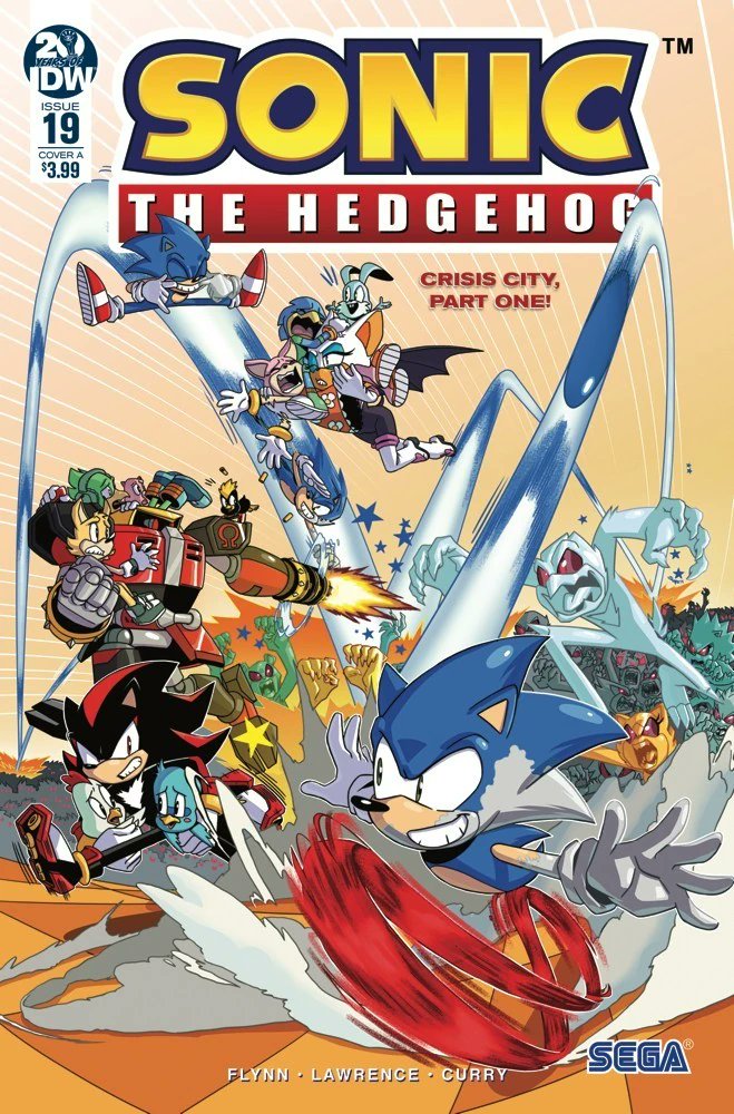 From Sonic the Hedgehog issue 19 Cover A, Art by Ryan Jampole