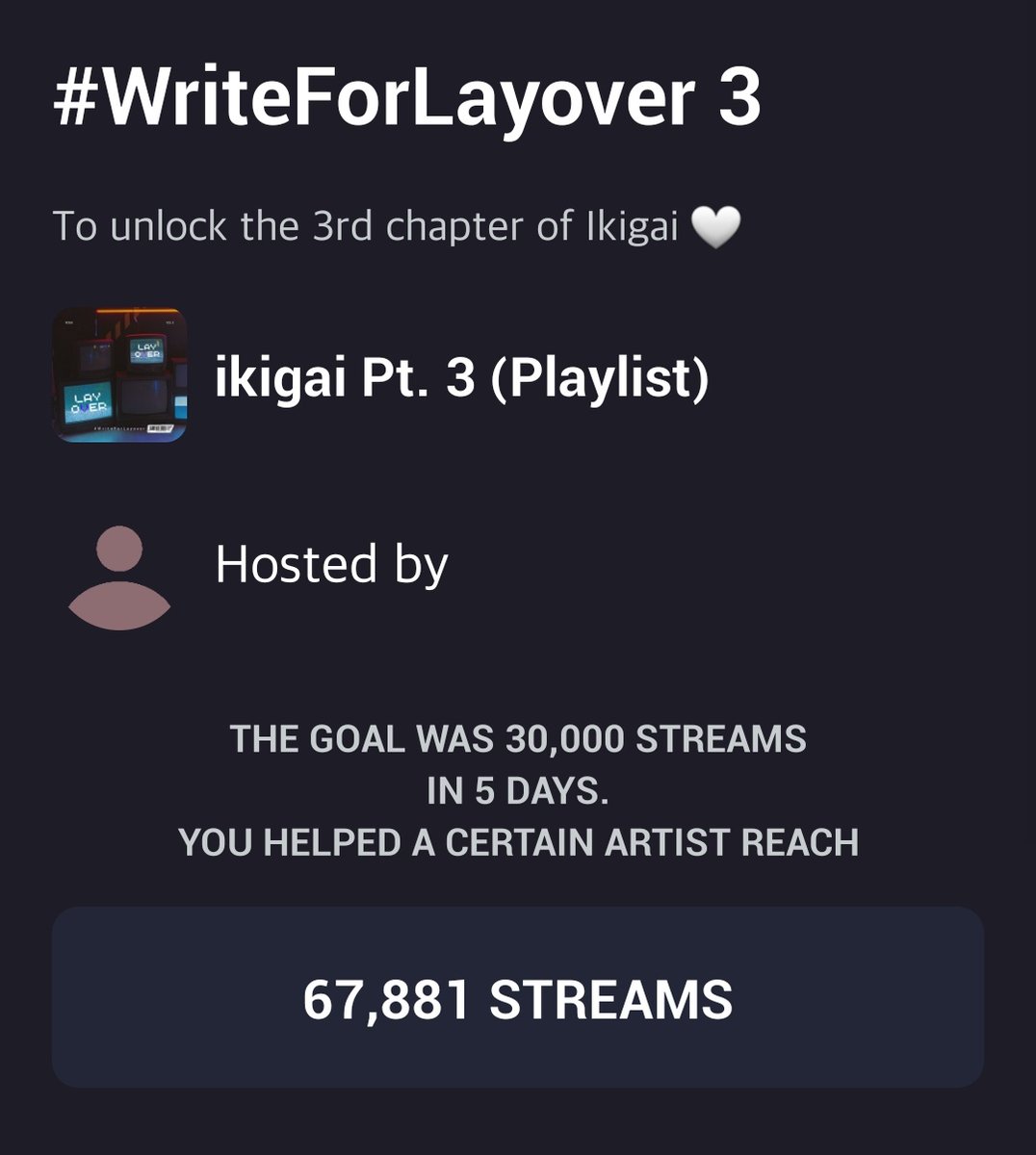 Aamyungv's tweet photo. I have nothing to prove but here.

The streams we (me and @taetaehland) pulled in our accounts for LayoVer :

70,779 + 49,331 + 67,881 + 31,640 = 2,19,631 

PLUS : https://t.co/GWcxbyQiZU