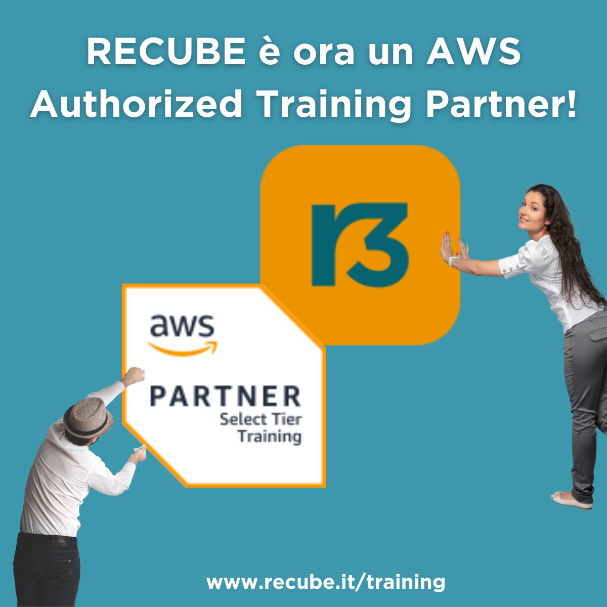 🚀 RECUBE è ora un #AWS Authorized Training Partner! Miriamo ad instaurare una collaborazione continua con la tua organizzazione e i tuoi team con l’obiettivo di creare una vera cultura dell’innovazione.
🔗 Scopri di più: recube.it/training