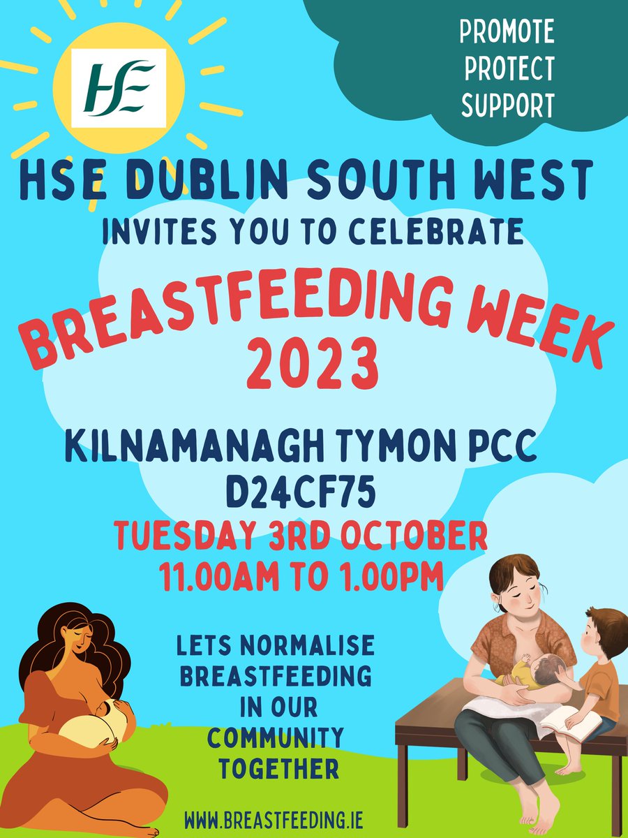 National #BreastFeedingWeek runs from Oct 1st to 7th. Keep an eye out here for details of events in yhe region over the week. #DSKWW #EveryBreastfeedCounts