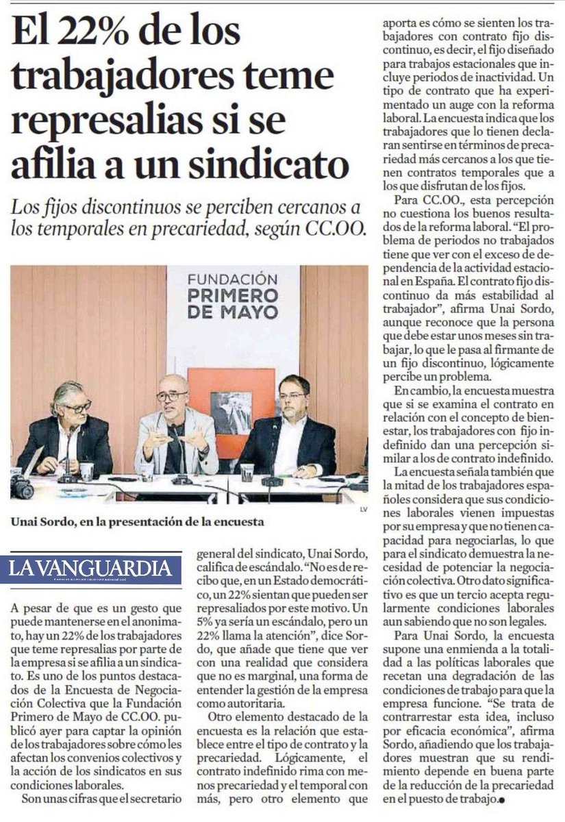 Comisiones Obreras tweet media