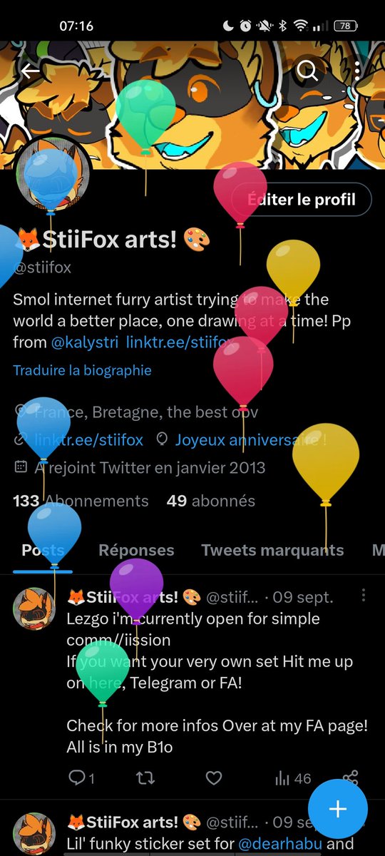 stiifox's tweet photo. Welp, it's 'loons day! 25 fckn years old today... what a long time yet feels like i don't nothing so far... AAAA existential dread https://t.co/00T7PlrjMg