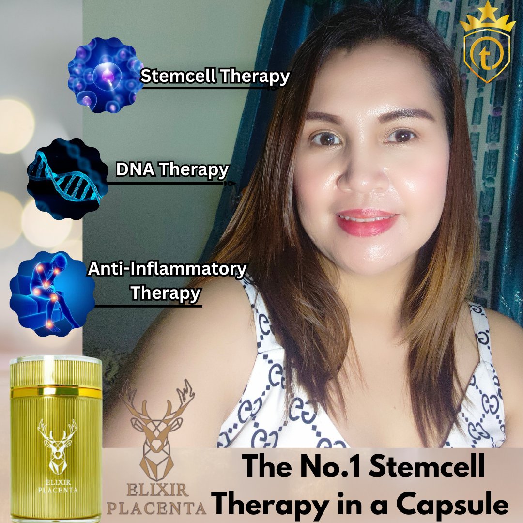 Elixir_Placenta's tweet image. Elixir Placenta the No1 Stemcell Therapy in a Capsule.The power of 3 methods in 1 Capsule; Stemcell Therapy, DNA Therapy and Anti-Inflammatory Therapy.
Learn more:
 elixirplacenta.info/frineledesma