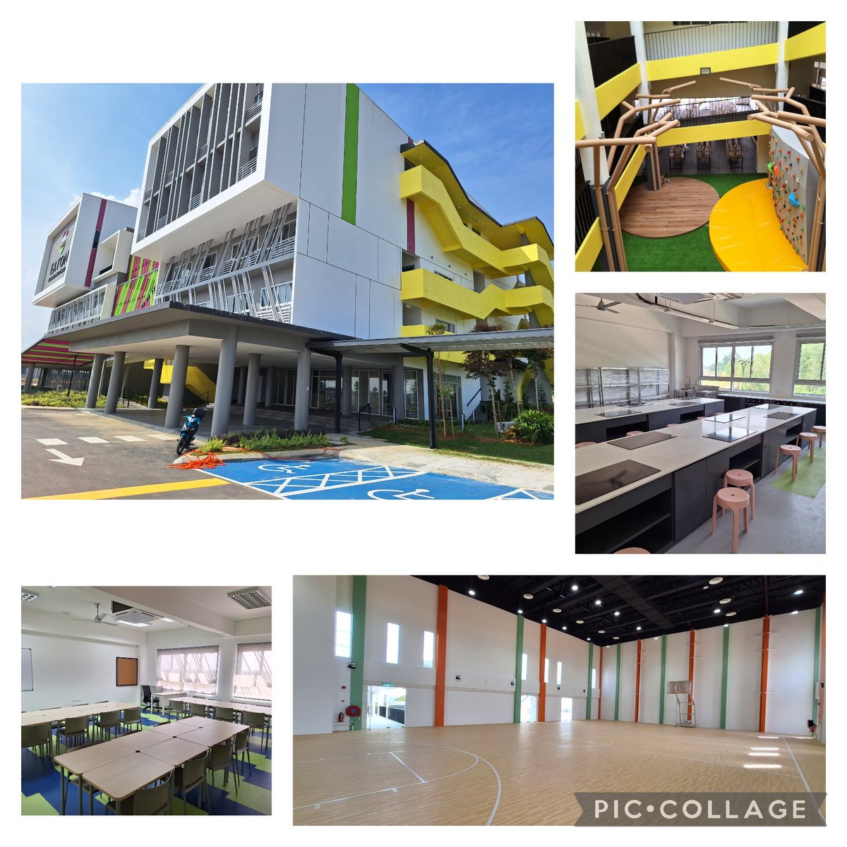 First week in the new school building. Very exciting to be in - lot's of work to do before children arrive in January.