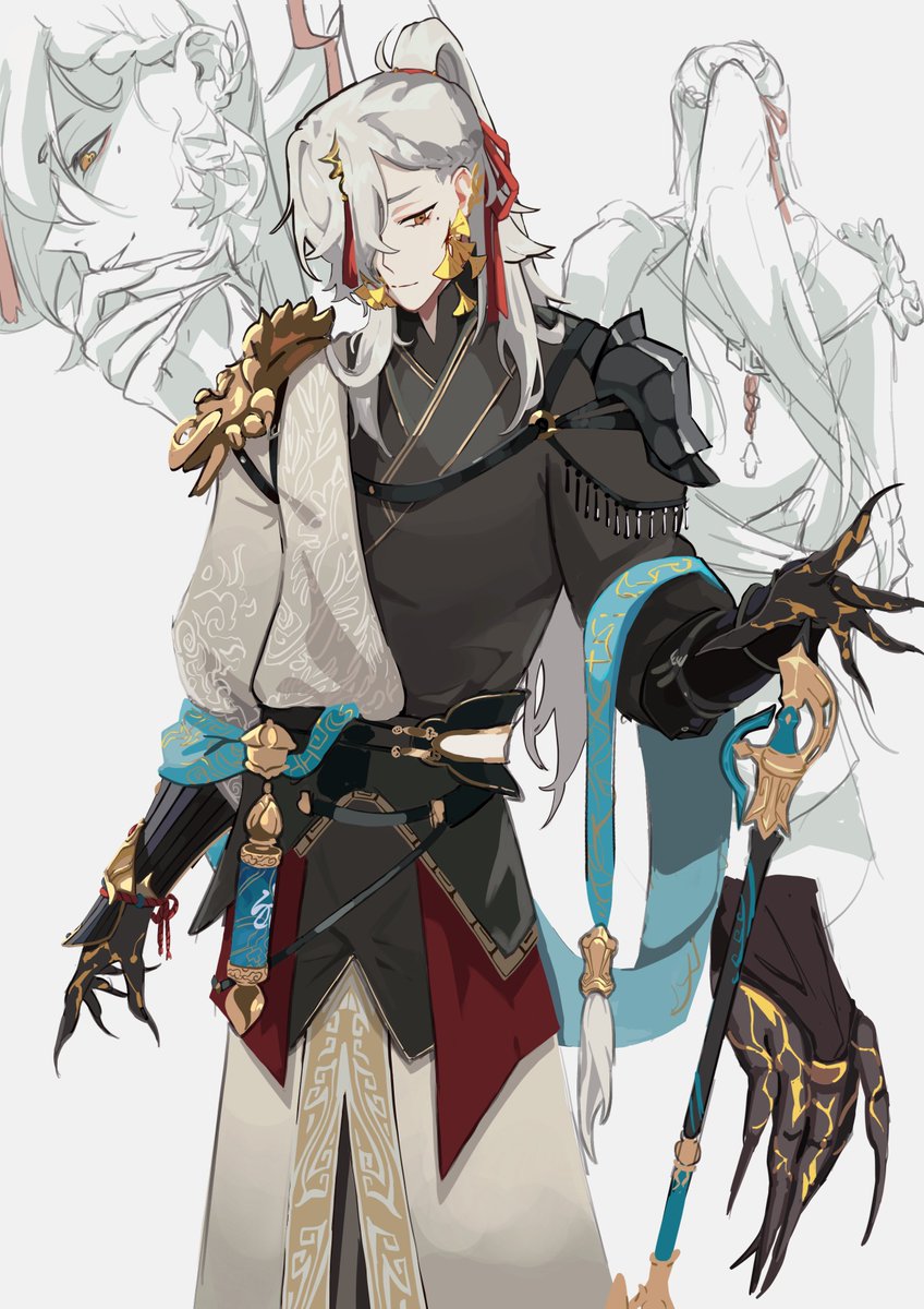 izoazu's tweet photo. [hsr] au where mara struck jing yuan got exiled &amp; became a wandering cultivator idk https://t.co/MLHZbS8o0b