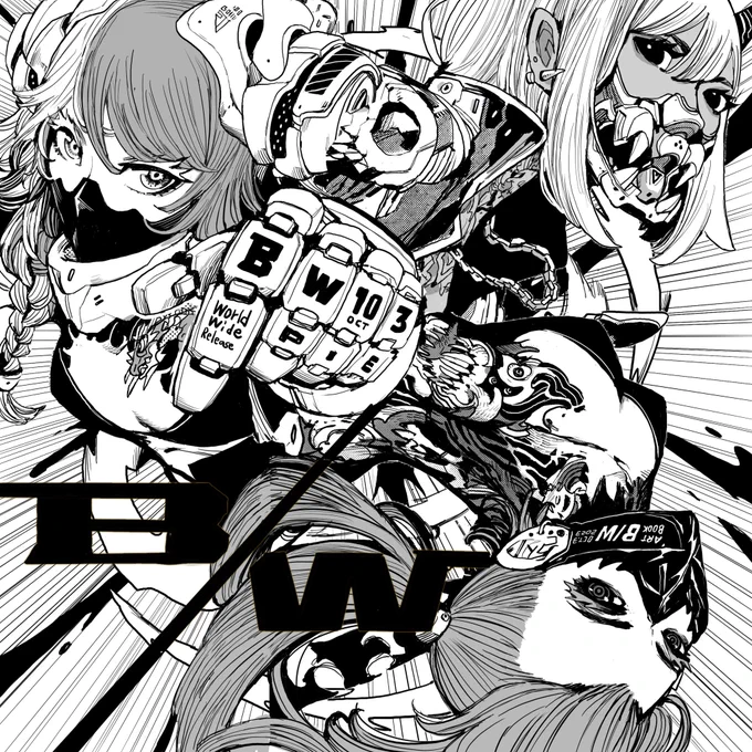 My artbook "B/W" (World wide) is on sale today! 