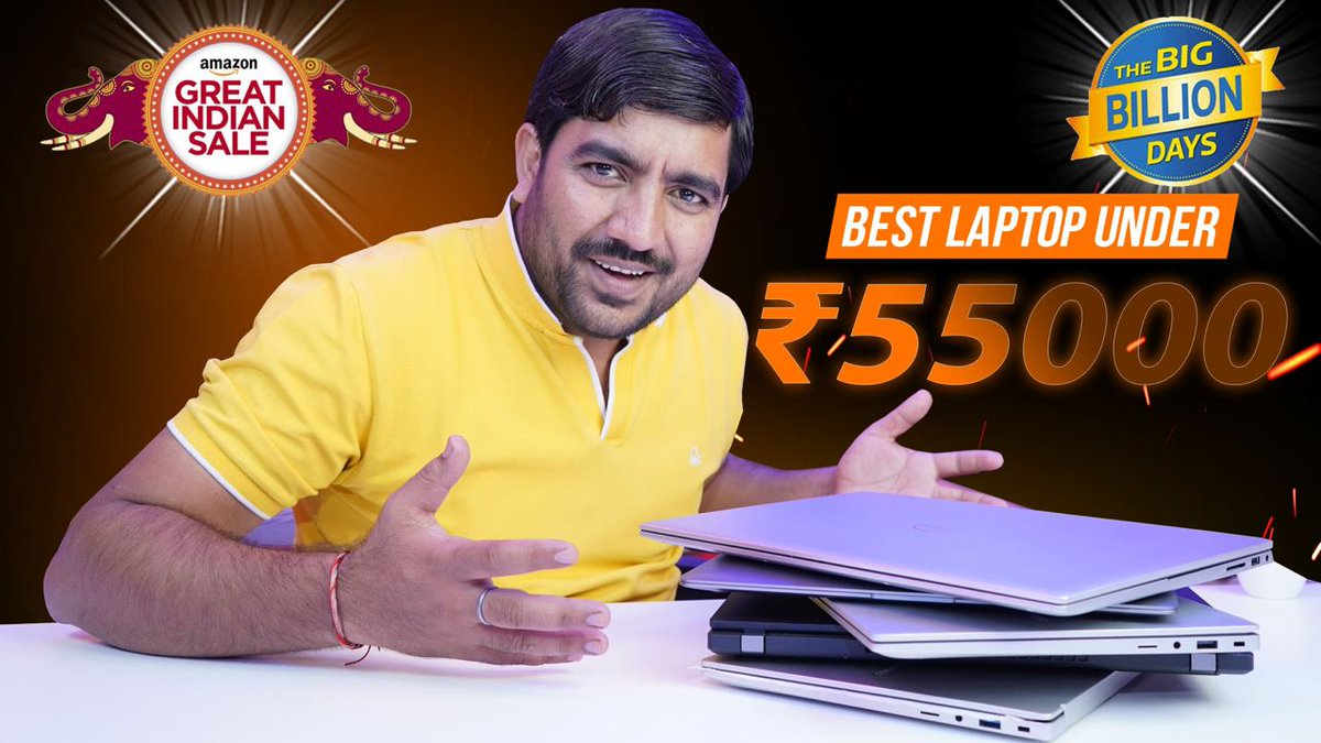 Shiv_Tech_Smart's tweet photo. Watch Now🔥
Best 5 Laptops💻 Under Rs55,000 Should You Buy On Amazon Great Indian Festival &amp; Flipkart BBD Sale🔥
Video is Live Now : https://t.co/Dp96SEzkgv https://t.co/qOTAZKDriH