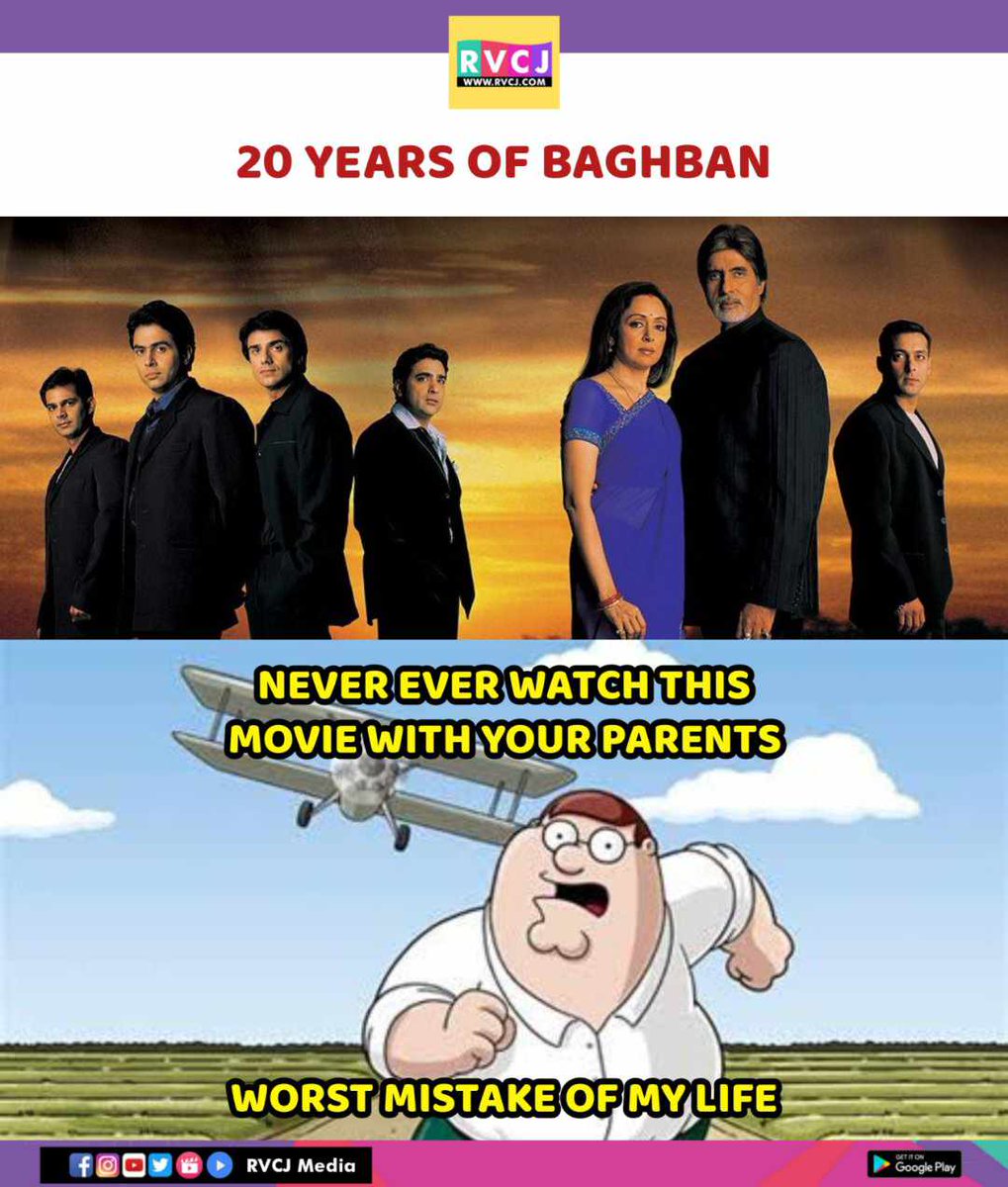 20 years of Baghban

#baghban #amitabhbachchan #hemamalini #mahimachaudhry #amanverma #rimisen #pareshrawal #samirsoni #rvcjinsta #rvcjmovies