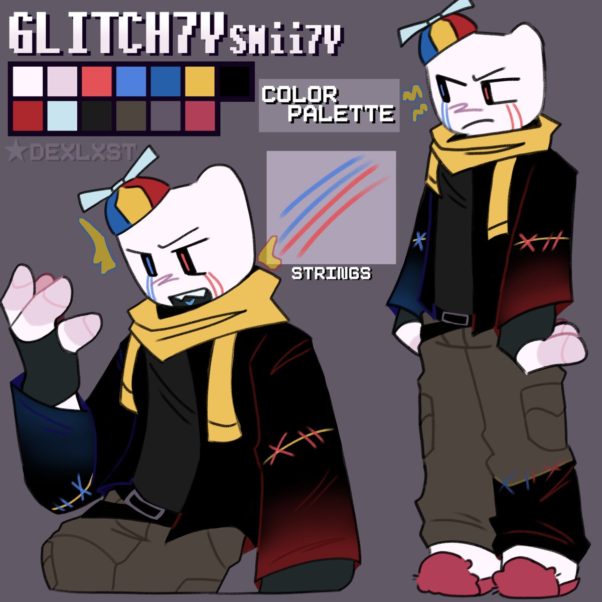 AND HE'S DONE!
Before you say 'Ink Kryoz when?' Be aware that this au is a COLLAB AU, so i am collaborating with another artist to work on these two! So yeah!!
#smii7yau #smii7y #glitch7y #au #alternateuniverse #design #designreference #artist #ibispaintx