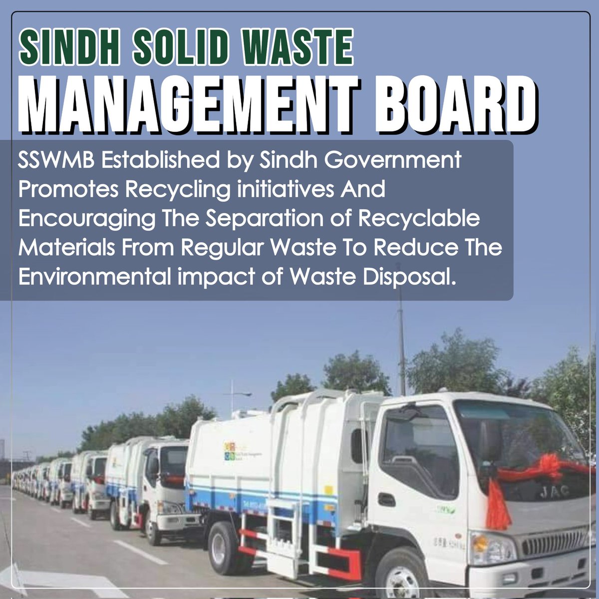 simra_razvi's tweet photo. “Sindh Solid Waste Management Board” supervision service to our clients worldwide. Clients who wants to make the installation themselves use this service to have their site team trained by a qualified, experienced supervisor.
#SindhForAll https://t.co/3oSZauRQdr