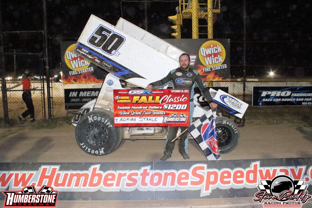 The AST <a href="/Pintysfoods/">Pinty's</a> National Series concluded with The Fall Classic at Humberstone! Matt Billings clinched the title and won Friday, while Adrian Stahle took the first Sprint Car win of his career on Saturday.

Friday: actionsprinttour.com/billings-takes…

Saturday: actionsprinttour.com/stahle-snares-…