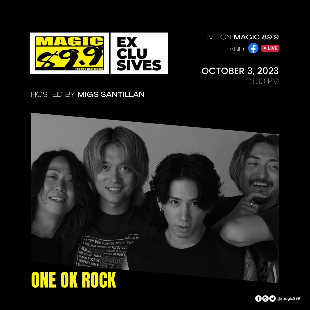 We know you’ve all been waiting for this, so here we go! For real this time! 😅 With the band back on the road for their Luxury Disease tour, we caught up with J-Rock band @ONEOKROCK_japan when they popped by Metro Manila to hear a few things from the band themselves! 🙌