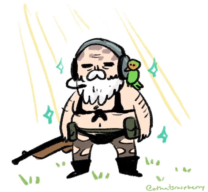 i hope the end gets to wear his originally intended outfit in the mgs3 remake 