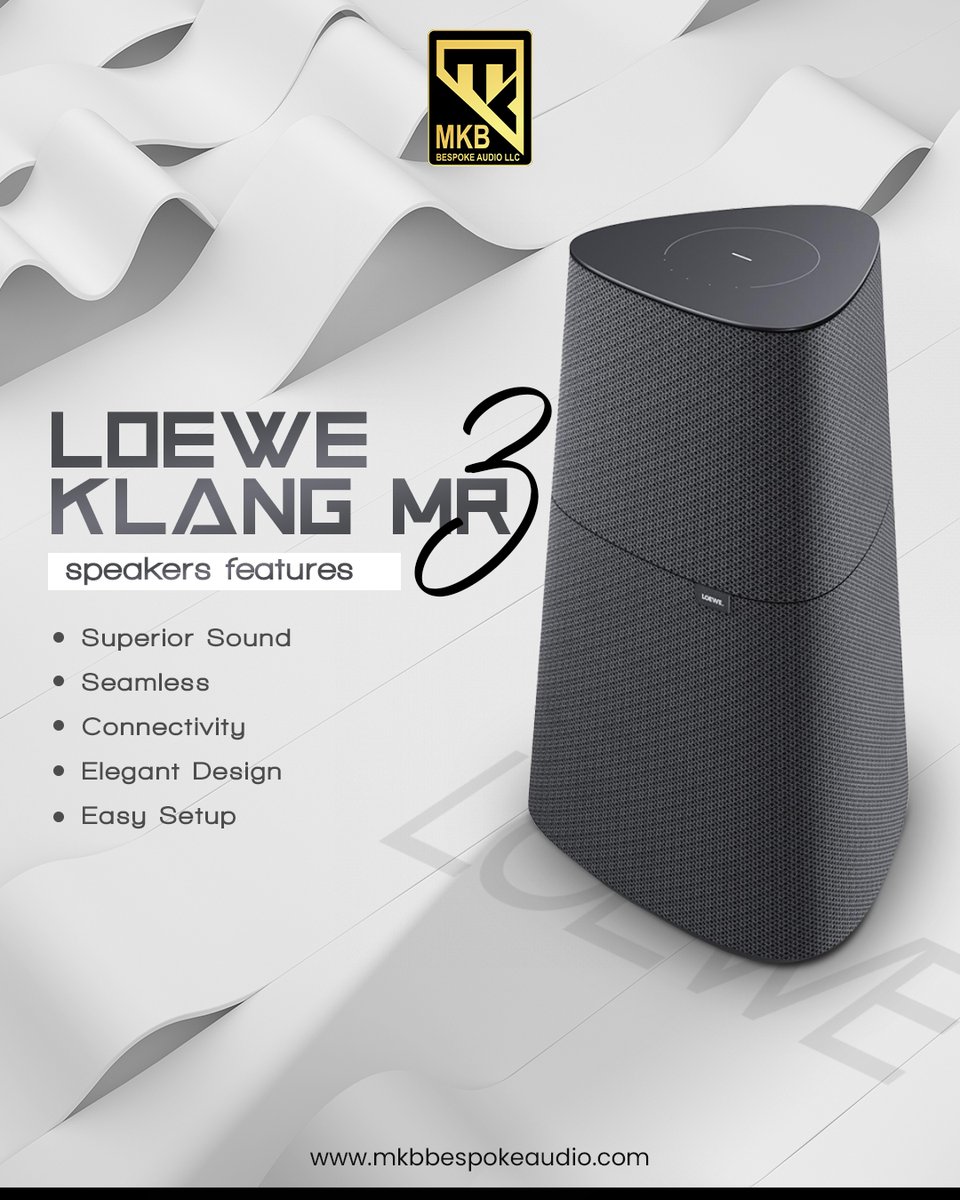 mkbbespokeaudio's tweet photo. 👉Seamless Connectivity: Connect effortlessly via Bluetooth or wired options.
👉Elegant Design: Enhance your space with sleek, modern aesthetics.
👉Easy Setup: Quick installation for instant music enjoyment.

https://t.co/n6f1Ld3TtK

#MKBBespokeAudio #LoeweSpeakers #KlangSeries https://t.co/HwWiFAwJW2