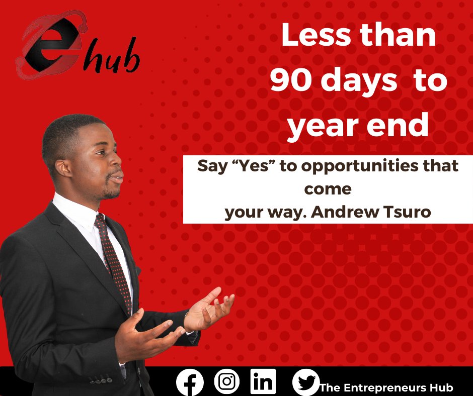 Let us say "YES" over the next 90 days, and watch how 2024 starts on groundbreaking note from the foundation you set over the next 90 days!
#Entreprenuership #Business #eHub #Groundbreaking #yes