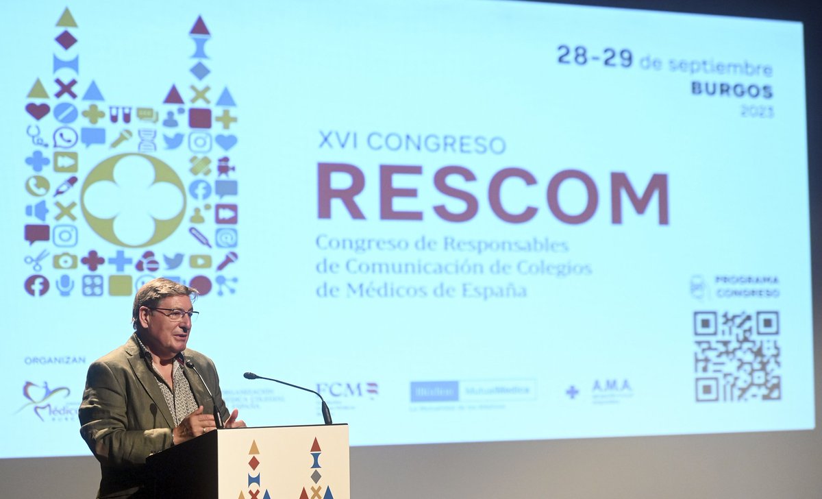 MedicosBurgos's tweet photo. El #RESCOM23 rindió un emotivo homenaje a José Luis Valdezate, referente de la comunicación y rescom del @colmedca durante más de dos décadas.
Gracias por tu compromiso, compañerismo y profesionalidad 🗞️🗞️🎙️💻
@CGCOM_Esp https://t.co/0tcgXz53Yw