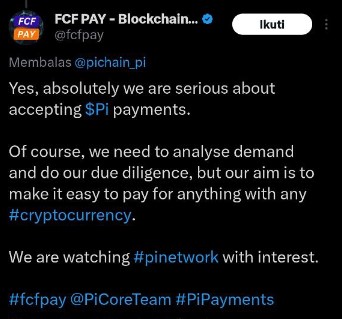ijalmameh's tweet photo. Bukan hal yang tidak mungkin, suatu saat nanti #pi #coin akan menjadi alat barter diseluruh negara ๐ฅ๐
#pinetowkr #pipayment #pivalidationkyc #pimainnet #piNetworkAntiHoax #picoreteam https://t.co/JCBbYP0IjR