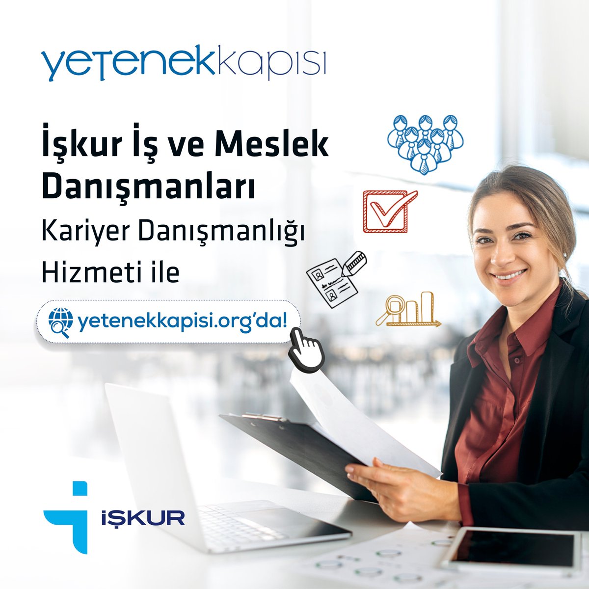 Sevgili öğrencilerimiz, 
Üniversite hayatınız boyunca ihtiyaç duyacağınız kariyer danışmanlığı hizmeti için Yetenek Kapısı ile yanınızdayız.

Link: 🔗 yetenekkapisi.org

@tccbiko 
 <a href="/yetenekapisi/">Yetenek Kapısı</a>