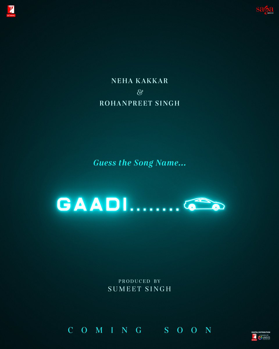 GAADI ____ ? Guess the title of our upcoming project?
5 right answers to win official merchandise of this track!
Shoot your answers!

<a href="/Saga_Hits/">Saga Music</a> 
@sumeetsinghm 
<a href="/yrf/">Yash Raj Films</a> 
<a href="/RohanpreetSings/">Rohanpreet Singh</a> 
<a href="/iAmNehaKakkar/">Neha Kakkar</a>
#pavneetsehgal 
#appusworld 
#punjabiadda
