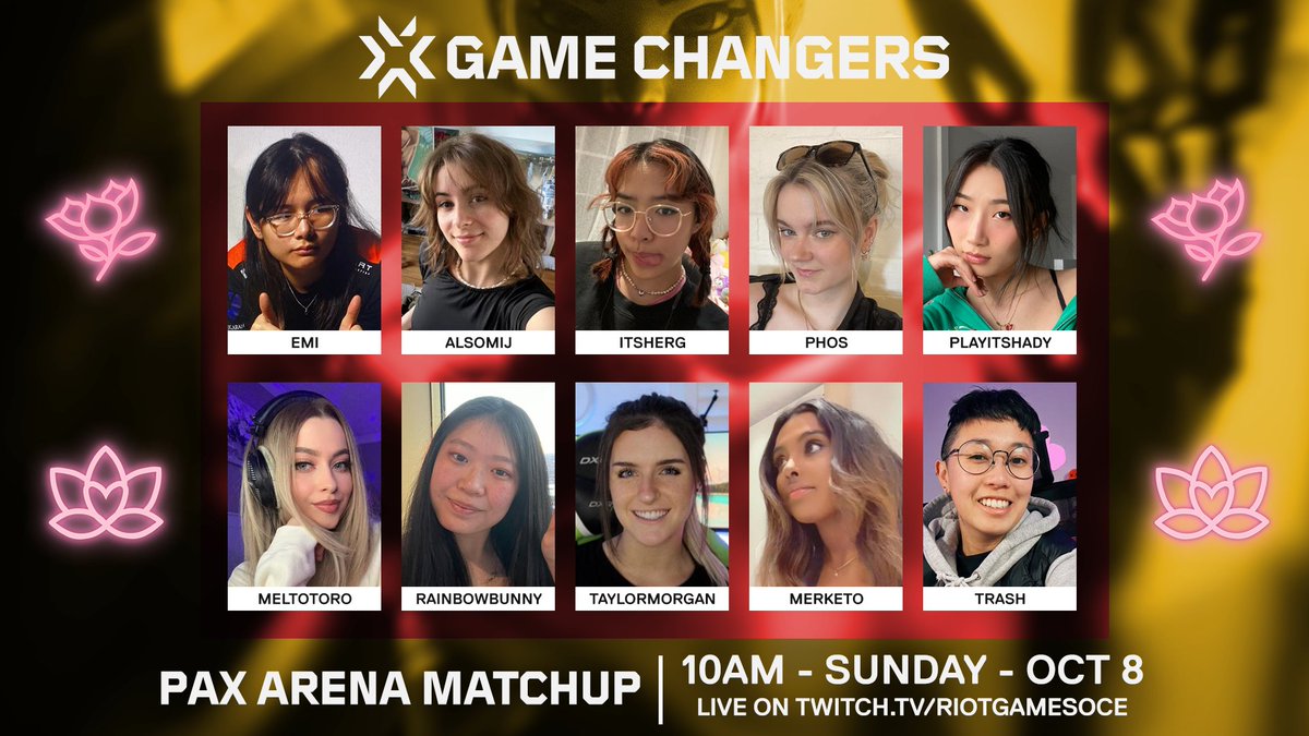 Prepare for fierce competition at #PAXAus with the GC show match!

📍 PAX arena
📅 Date: Sunday
🕙 Time: 10 AM - 1 PM
🎙️@thegemcosplay <a href="/Profound_Rice/">Profound Rice</a> 

Want to play sign up to the first Game Changer's VAL event in OCE is hosted by <a href="/SumSocOCE/">Summoners' Society 🔜✈️ PAX</a>
Sign up here: shorturl.at/ntuyT