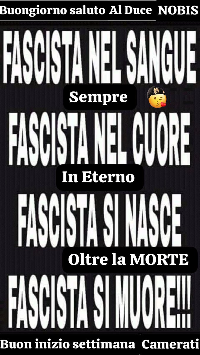 Buongiorno Camerati/e✋🖤🇮🇹🤗