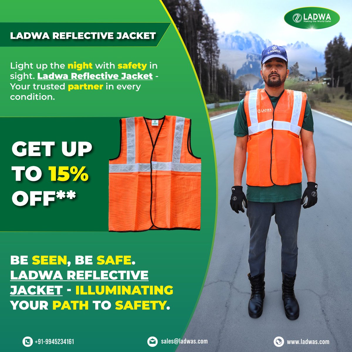 Ladwa_solutions's tweet photo. Shine with safety, shine with confidence. Ladwa Reflective Jacket - Your shining armor in the dark.
Buy Now : https://t.co/bqnQaeojhu
#roadtrip #industrial #industry #blender3d #reflectiveclothing #reflectivejacket https://t.co/IFiH67cusK