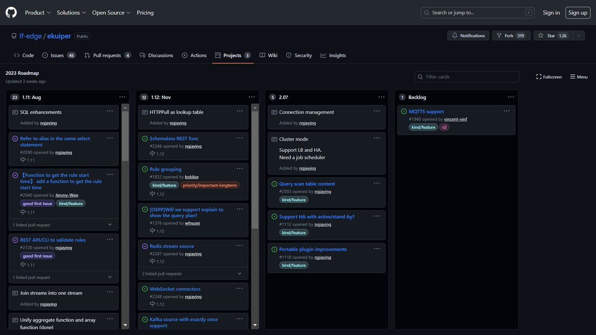 Rule-Based Stream #DataProcessing at the Edge with #eKuiper:

altoroslabs.com/blog/rule-base…

Governed by LF Edge and designed to shift data analytics closer to devices, this lightweight #IoT tool is actively advancing toward v2.0.

#EdgeComputing #MQTT #InternetOfThings #IIoT #EdgeX