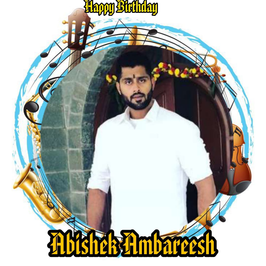 Happy Birthday Abishek Ambareesh
#annapoorneswarivasanthakumar
#AbishekAmbareeshbirthday
#HBDAbishekAmbareesh
#AbishekAmbareesh