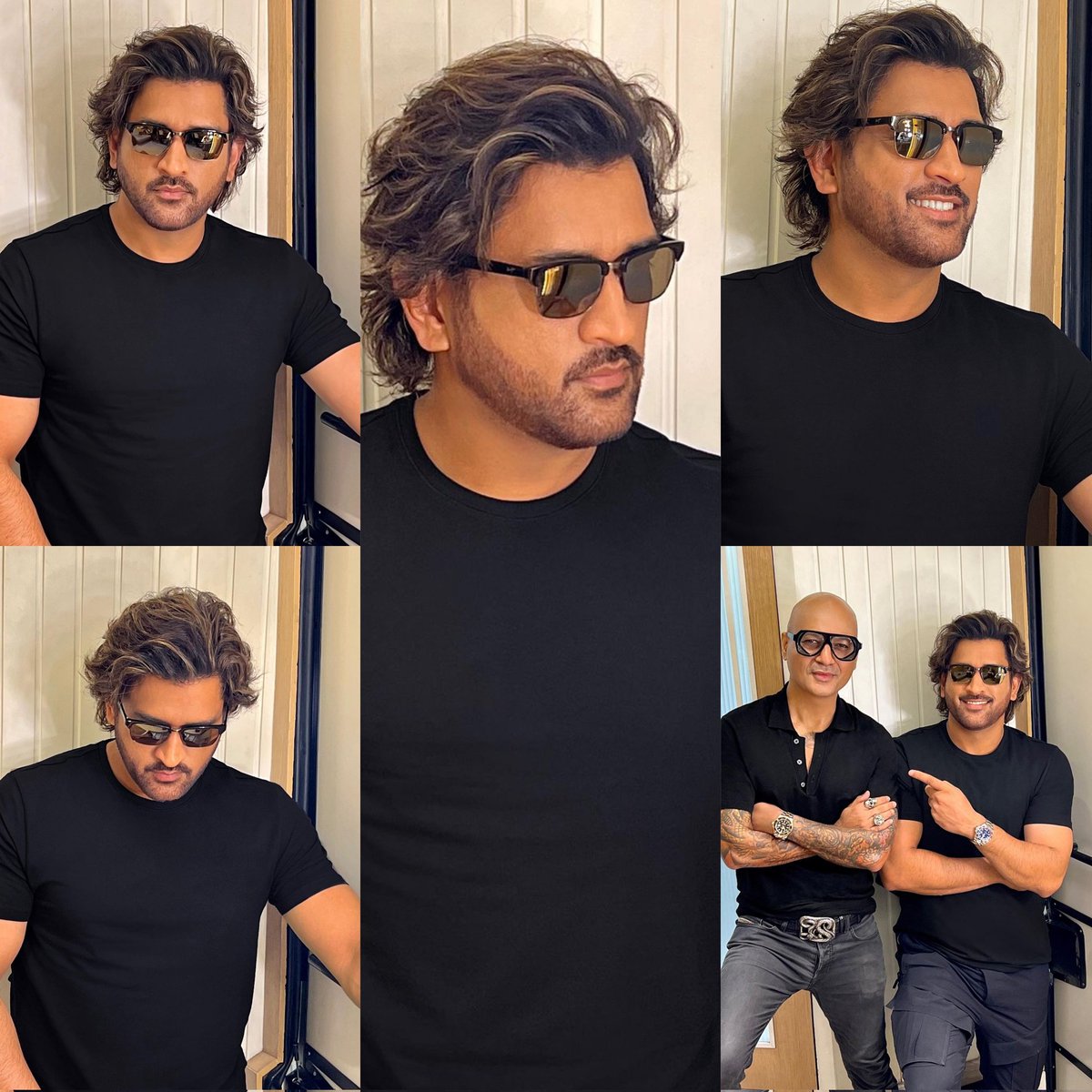 MS Dhoni's classic look. [Aalim Hakim]