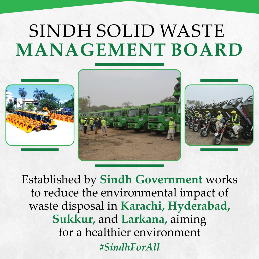 simra_razvi's tweet photo. "Sindh Government leads the way in waste management! Let's celebrate their efforts and join hands for a cleaner, healthier Sindh. Together, we can make a real difference! 
#SindhForAll https://t.co/vusm0uBGfN