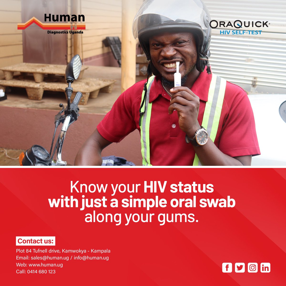 Ora Quick HIV SelfTest is convenient, you can test from anywhere at any time.💯😊

 #OraQuickHIVSelfTest
#TasteBeforeYouTest