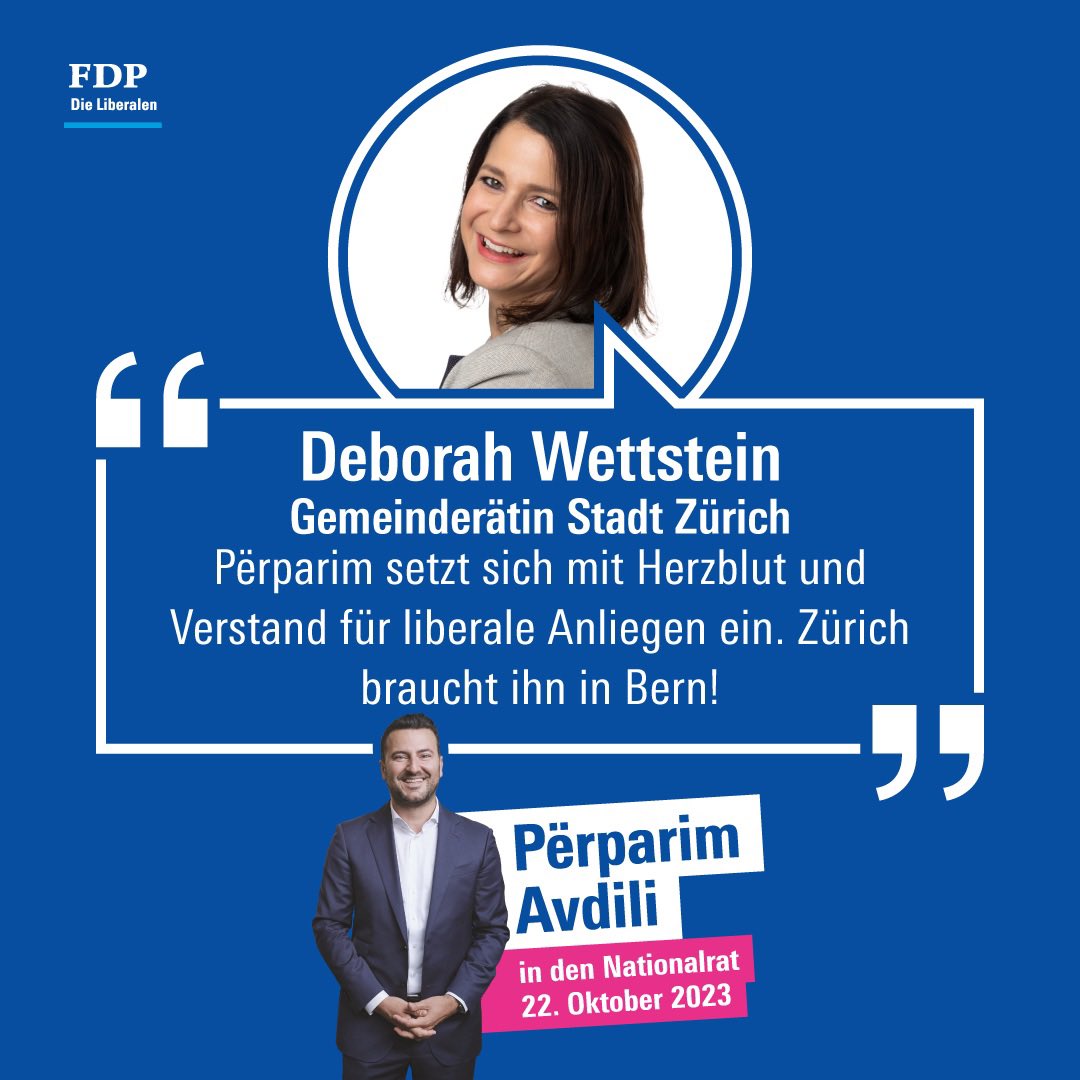 Meine Stimme hat <a href="/PerparimAvdili/">Përparim Avdili</a> 🗳️
Am 22. Oktober unbedingt wählen gehen!