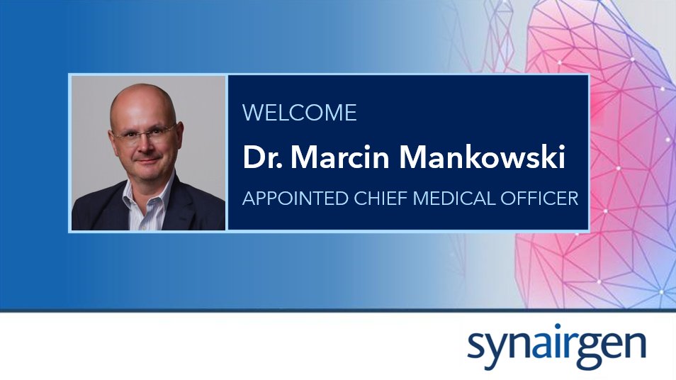 Synairgen (@synairgenplc) on Twitter photo For #Media
Dr. Marcin Mankowski joins Synairgen today as full-time #CMO. Marcin brings extensive experience as a seasoned pharmaceutical physician and drug developer. synairgen.com/media/synairge…
#appointment #SNG #clinicaltrial #antivirals For #Media
Dr. Marcin Mankowski joins Synairgen today as full-time #CMO. Marcin brings extensive experience as a seasoned pharmaceutical physician and drug developer. synairgen.com/media/synairge…
#appointment #SNG #clinicaltrial #antivirals
