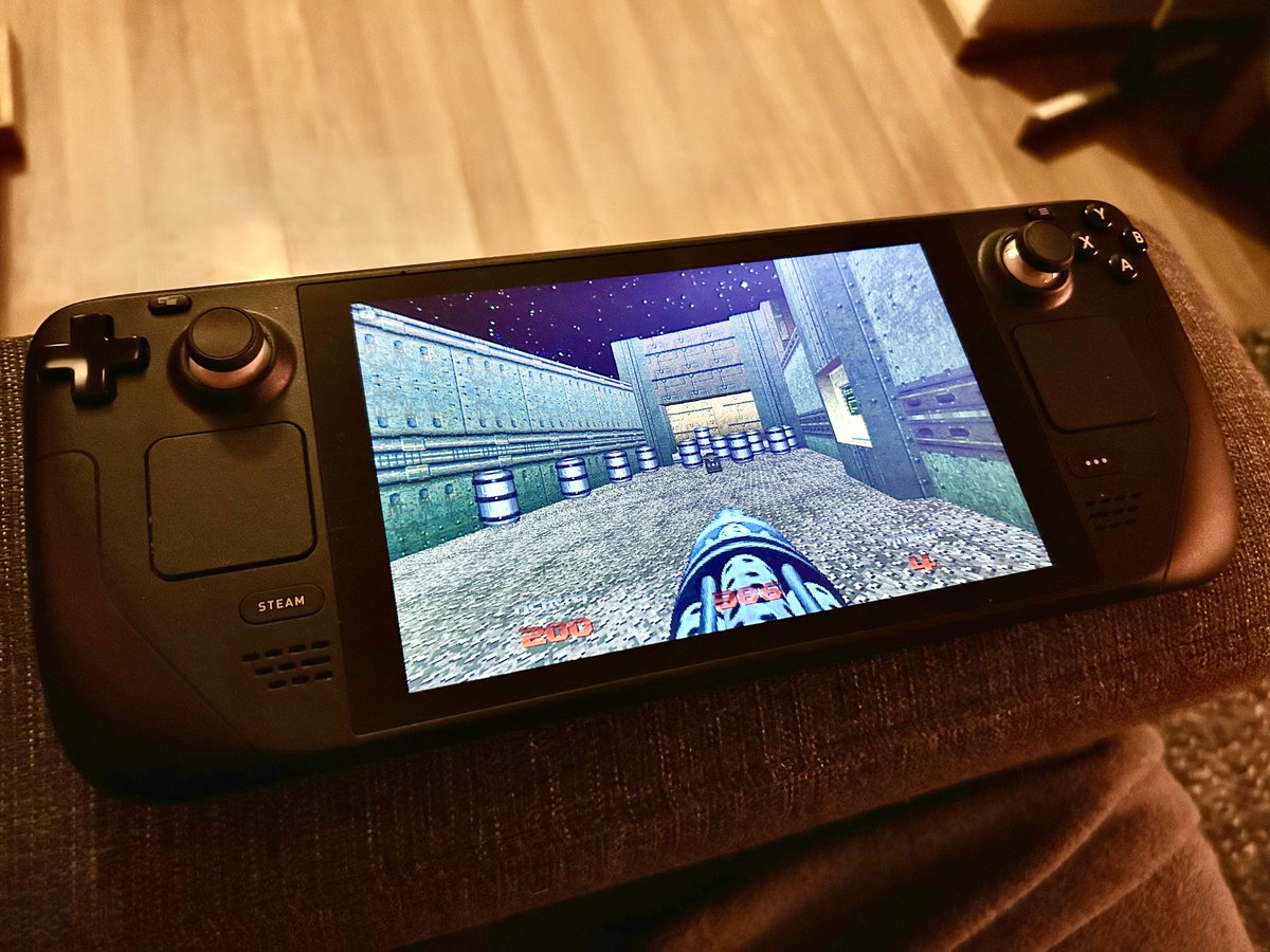 ShreddingDragon's tweet photo. I’m playing games more or less #horrorous this October! Started out last night with my 2nd playthrough of Doom 64, this time on Steamdeck. Such a well-made classic shooter! https://t.co/pSZiioMxXx