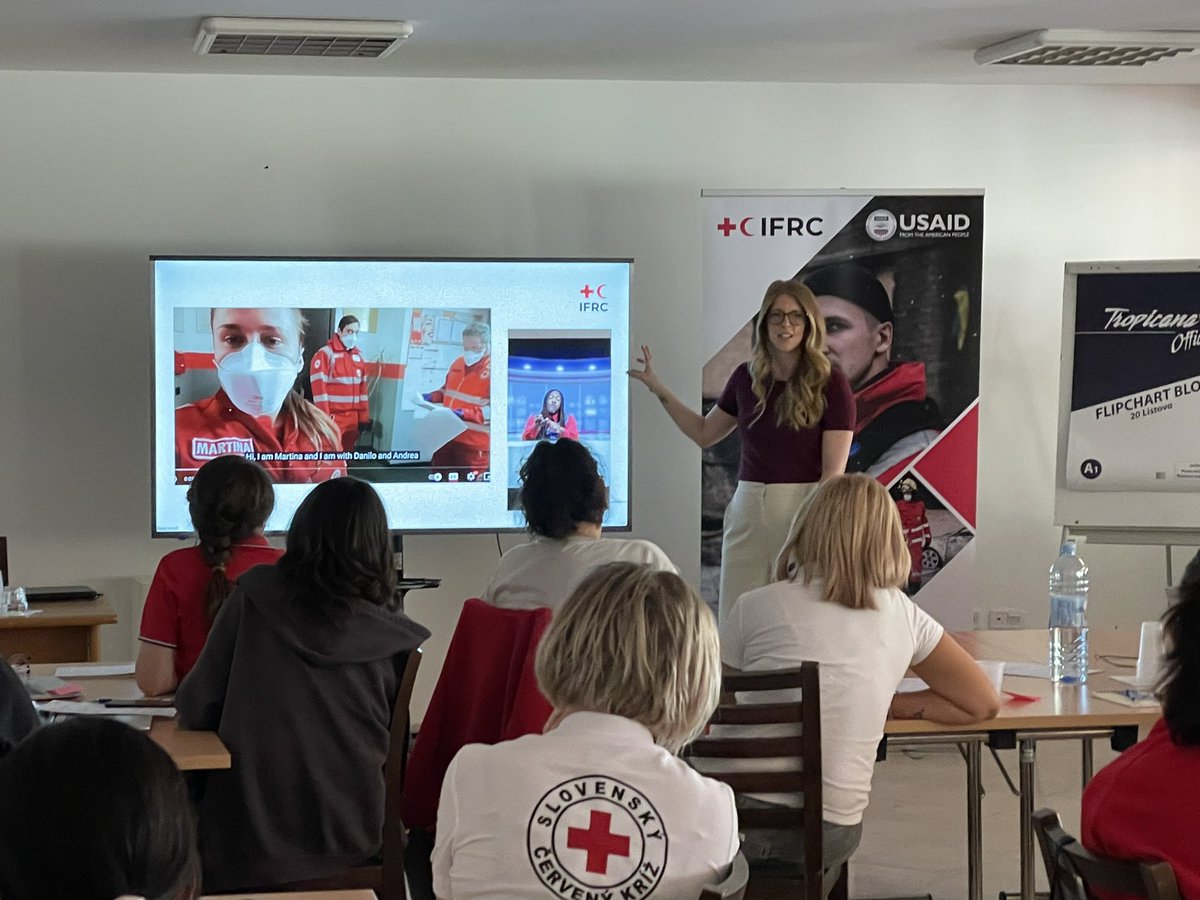 TDellaLonga's tweet photo. Always inspiring to share experiences, lesson learned, common voice.
An honor, privilege, pleasure to work with Red Cross Red Crescent colleagues in the @IFRC_Europe emergency communications training.
Thank you @CKCG_MRC Montenegro Red Cross for hosting us! #CommsIsAid https://t.co/6iVoi2OKDF