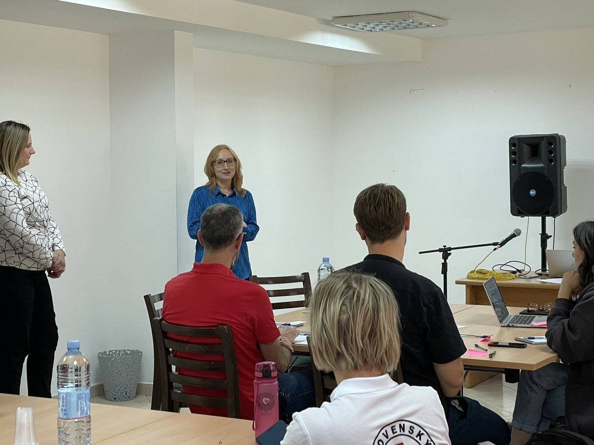 TDellaLonga's tweet photo. Always inspiring to share experiences, lesson learned, common voice.
An honor, privilege, pleasure to work with Red Cross Red Crescent colleagues in the @IFRC_Europe emergency communications training.
Thank you @CKCG_MRC Montenegro Red Cross for hosting us! #CommsIsAid https://t.co/6iVoi2OKDF